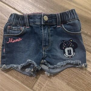 Disney Minnie Mouse Frayed Denim Shorts